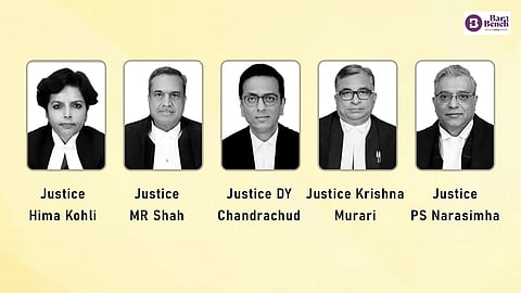 Justice Hima kohli, Justice MR Shah, Justice DY Chandrachud, Justice Krishna Murari and Justice PS Narasimha