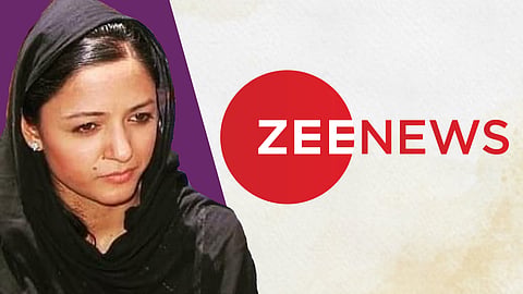 Shehla Rashid and Zee news