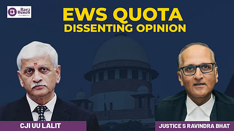 CJI UU Lalit and Justice S Ravindra Bhat