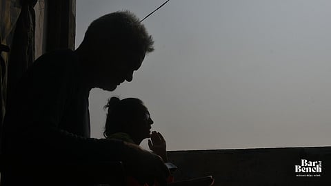 Parents of the Chawwla gangrape and murder victim at their home in Delhi.