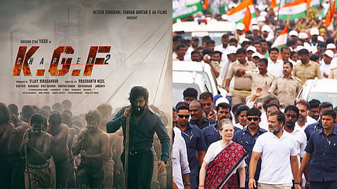 KGF chapter 2 and bharat jodo yatra