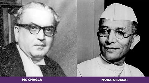 MC Chagla and Morarji Desai