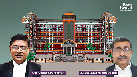 Chief Justice S Manikumar and Justice Murali Purushothaman with Kerala HC