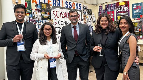 NALSAR team - Shravani Shendye, Swathi Reshmitha Kathi, Mehreen Mander and Arjun Nayyar
