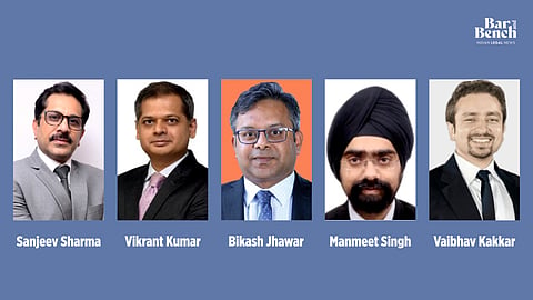 Newly elevated Senior Partners - Sanjeev Sharma, Vikrant Kumar, Bikash Jhawar, Manmeet Singh, Vaibhav Kakkar