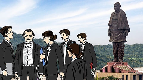 statue of unity and lawyers