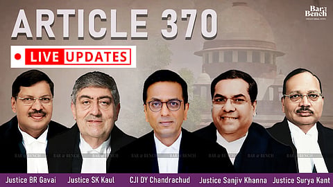 Article 370 live