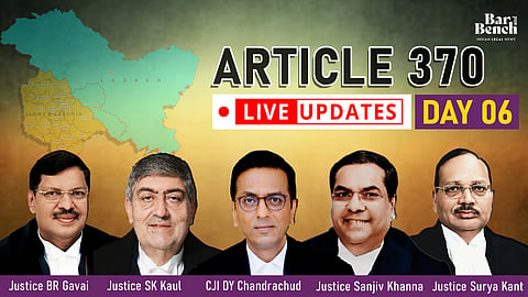 Article 370 Day 6, live updates