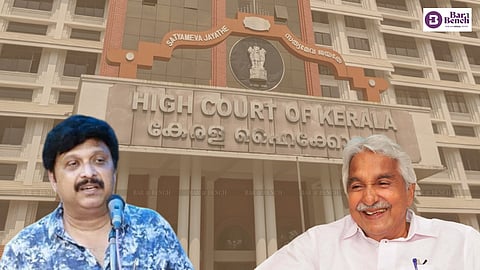 Oommen Chandy and MLA KB Ganesh Kumar with Kerala HC