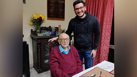 Shayan Bisney with Fali S Nariman