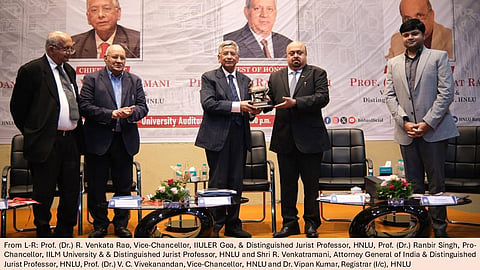 Institutions are convergence of Indian Values: Attorney General for India in ‘Jurists Speak’ at HNLU