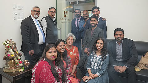 Luthra Hyderabad team at the Firm's new office
