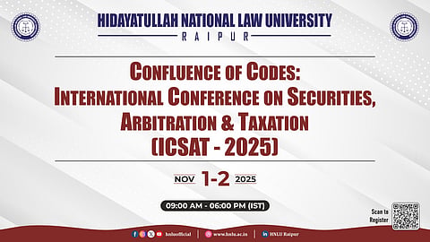 HNLU International Conference on Securities, Arbitration & Taxation