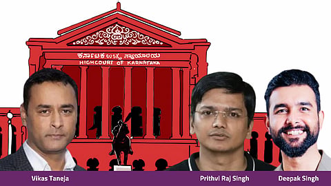Gameskraft founders: Deepak Singh, Prithvi Raj Singh and Vikas Taneja