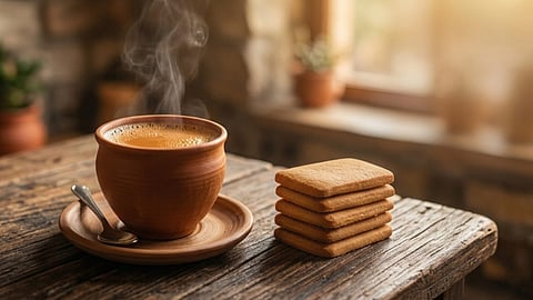 Tea, biscuits
