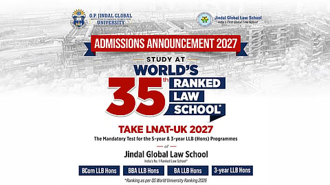 Jindal Global University Admissions Announcement 2027