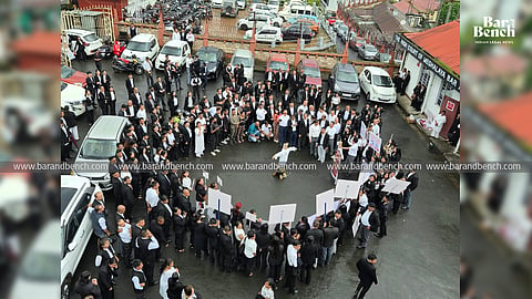 Shillong lawyers protest