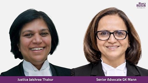Justice Jaishree Thakur, Senior Advocate GK Mann