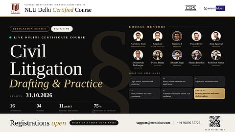 NLU Delhi x Mentblue Civil Litigation Drafting and Practice course