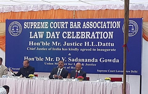 “Security of women is not to be achieved by curbing their freedom”, CJI Dattu on National Law Day
