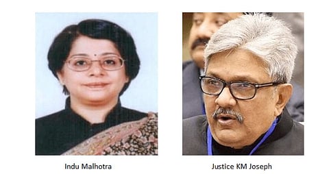#CollegiumResolutions: Indu Malhotra, KM Joseph recommended for elevation to SC