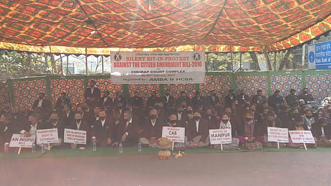 Manipur lawyers stage sit-in protest against Citizenship Amendment Bill