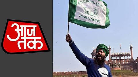 Aaj Tak, Farmers Protest