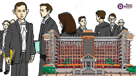 Young lawyers with Kerala High Court