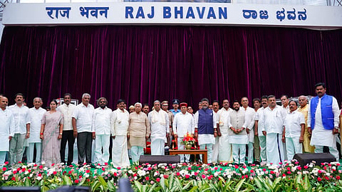 Ministers after took the oath
