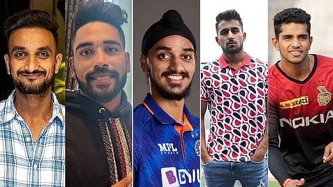 Mohammed Siraj, harshal patel, Arshdeep Singh, Umran Malik and Shivam Mavi