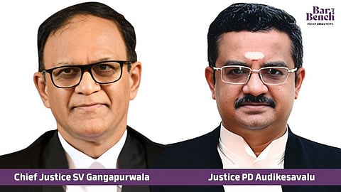 Chief Justice SV Gangapurwala and Justice PD Audikesavalu