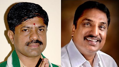 JDS Leader M Krishna reddy and BJP Leader N R Ramesh