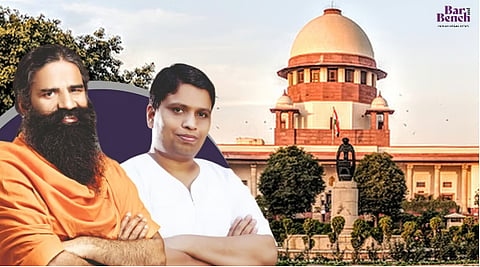 Baba Ramdev (L), Acharya Balkrishna (R), Supreme Court