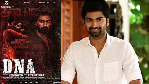 Makers release first look poster of Atharvaa's DNA