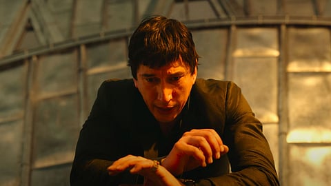 Megalopolis first-look clip: Adam Driver pulls off a gravity-defying stunt atop a tower