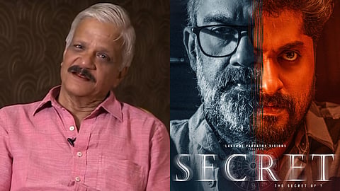 SN Swamy (L), Poster of Secret