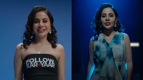 Uorfi Javed in the announcement video for Follow Kar Lo Yaar