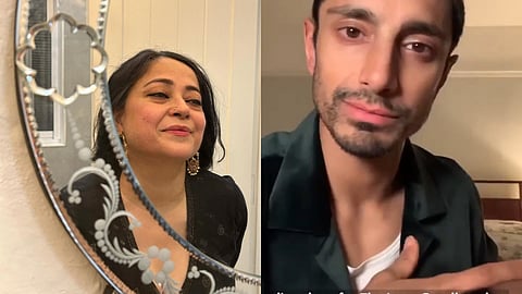 Sheeba Chadha (left) and Riz Ahmed