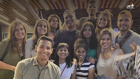 Actor Siddhant Chaturvedi with team Yudhra