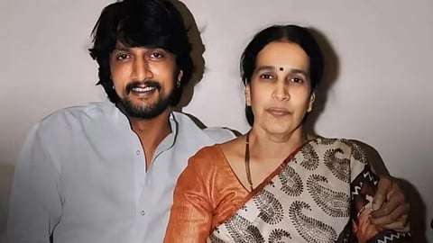 Kichcha Sudeep's mother, Saroja Sanjeev, passes away