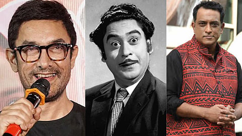 Aamir Khan (L), Kishore Kumar (M) and Anurag Basu (R)