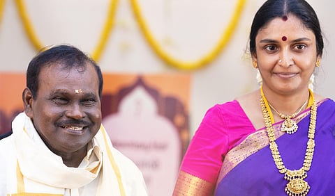 George Maryan and Indumathi Manikandan onboard Pradeep Ranganathan's Dragon