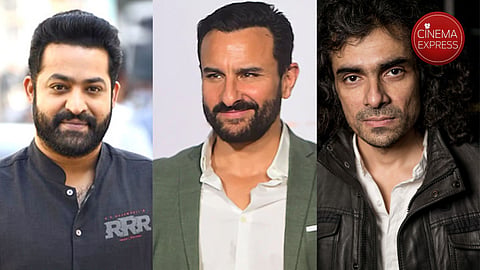 Jr. NTR (L), Saif Ali Khan (M) and Imtiaz Ali (R)