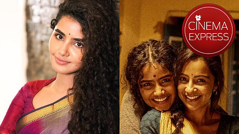 Anupama Parameswaran (L) and Paradha poster (R)