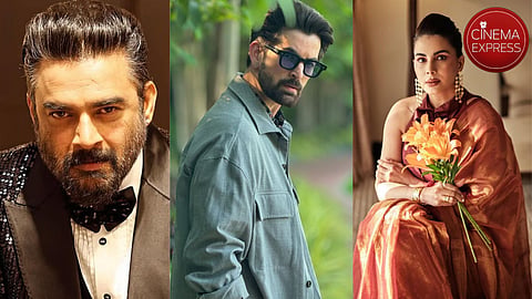 R Madhavan (L), Neil Nitin Mukesh (M) and Kirti Kulhari (R)