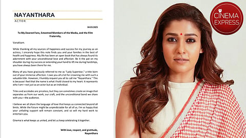 Nayanthara requests fans and media not to address her 'Lady Superstar'