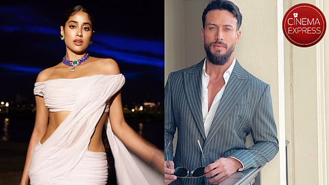 Janhvi Kapoor (left) and Tiger Shroff