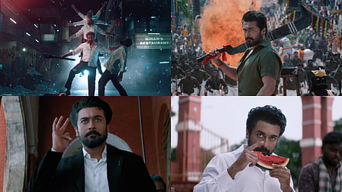 Karuppu teaser: Suriya plays Saravanan—lawyer by day, saviour by night