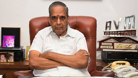 Veteran producer M Saravanan of AVM Studios passes away