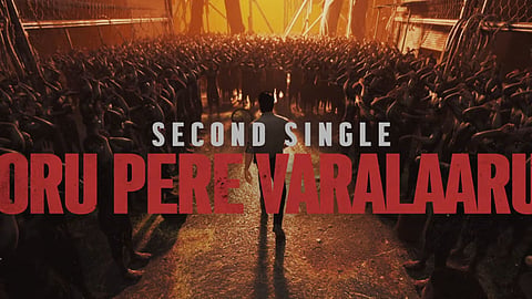 Screengrab from 'Oru Pere Varalaaru' promo in Jana Nayagan